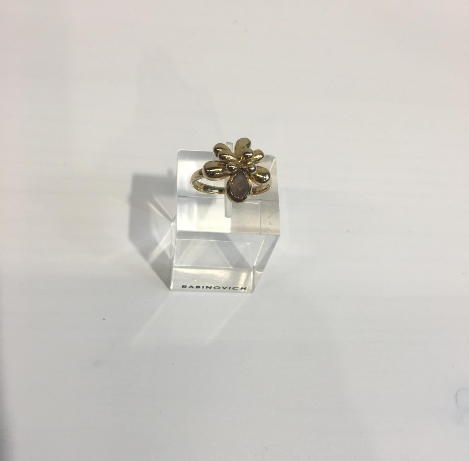 Tilbud Forgyldt Ring Med Sten Str 54 Rabinovich 250 Kr Spar 72