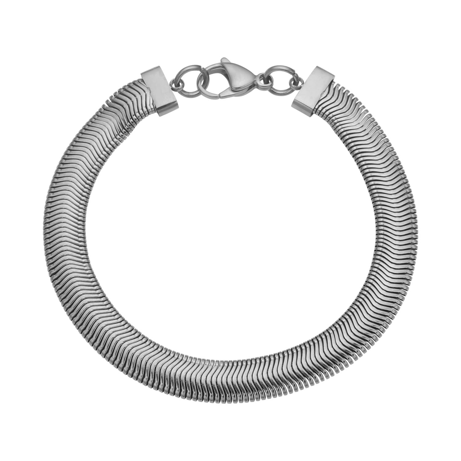 Bredt Herrearmbånd I Stål - 20 Cm Langt