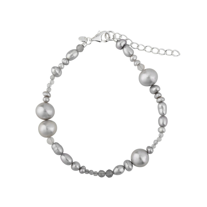 Whisper Pearl Bracelet  Silver