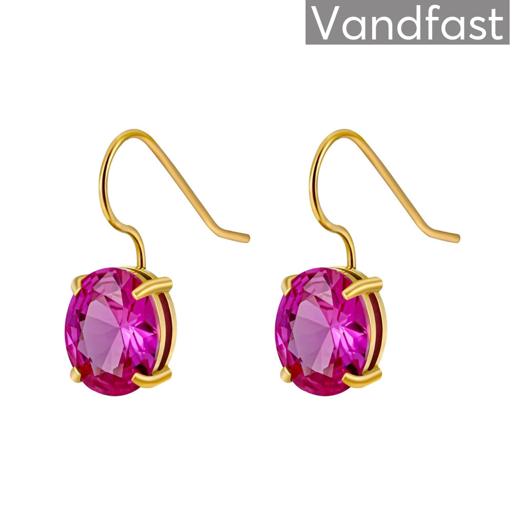 Annebrauner Torino Rose øreringe 18k Guldbelagt