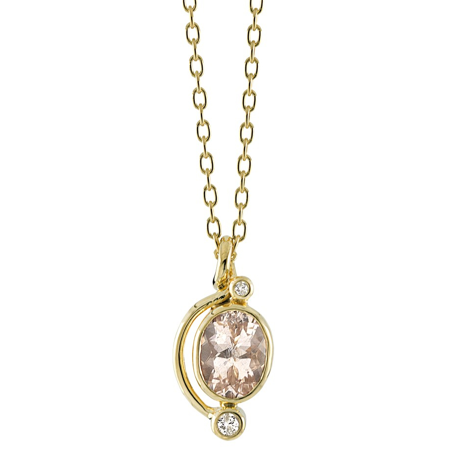 Rabinovich - Guldvedhæng Med Morganite - Sunrise