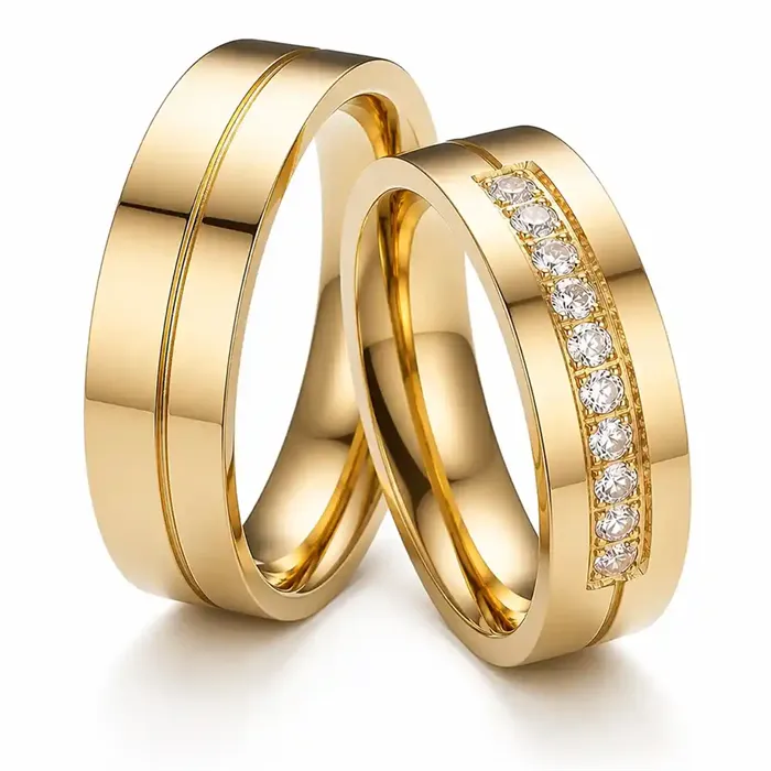 Heavenly Ip Gold Forlovelse Vielsesring