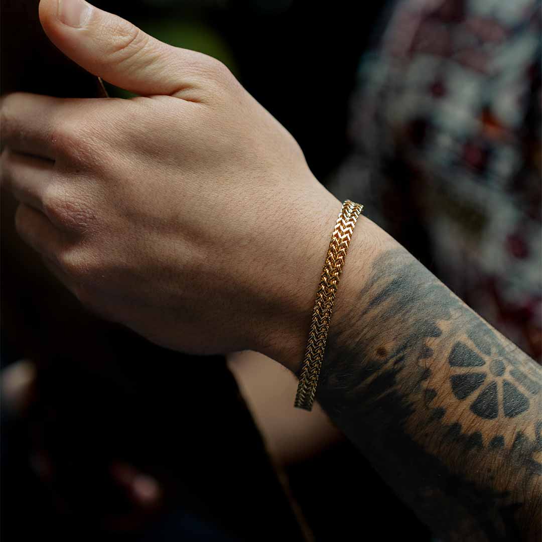 Fehu Armbånd Guld - S - 1905 Cm - Herre - Northern Legacy