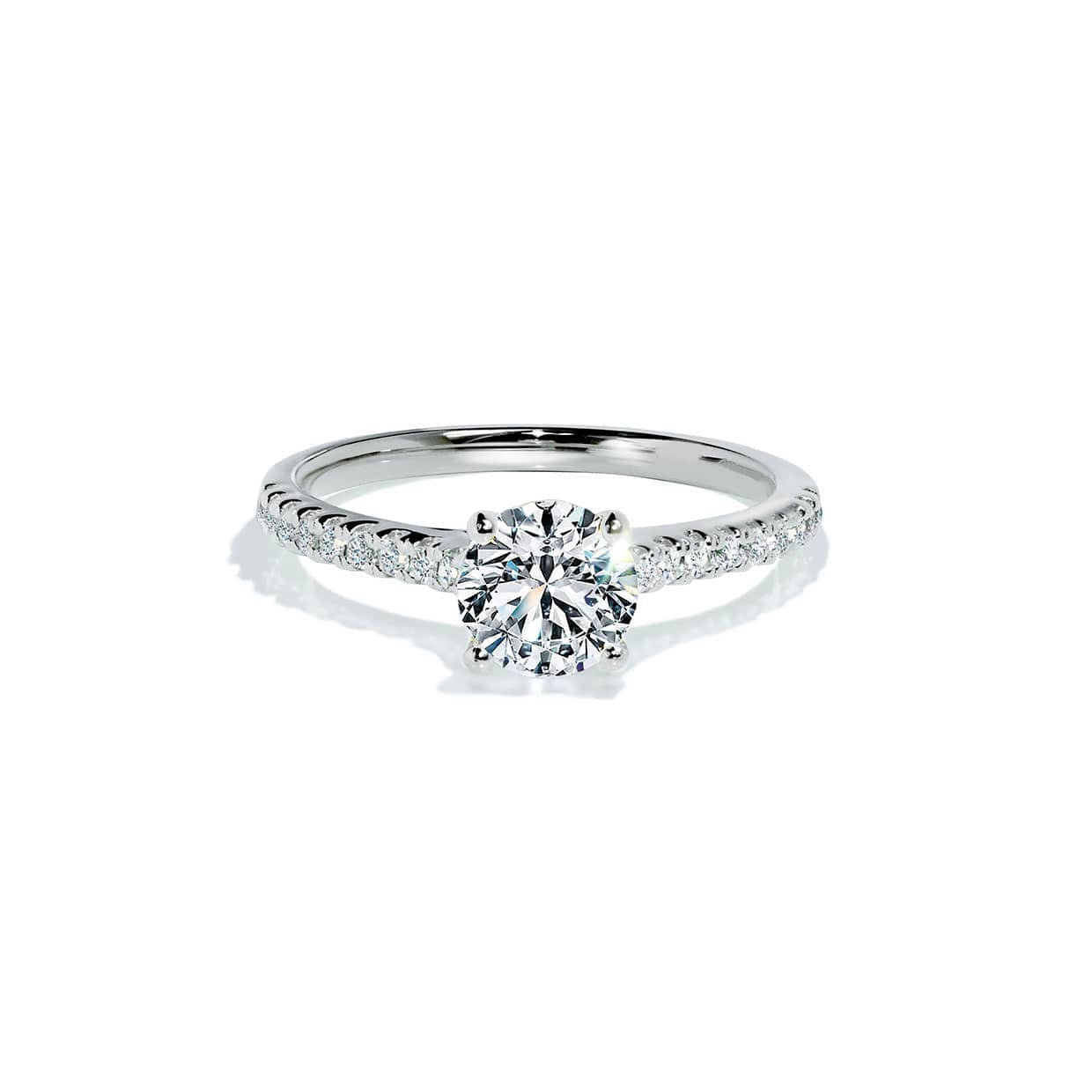 Love Solitaire Safir Og Diamant Forlovelsesring I Hvidguld - 14k Guld  66
