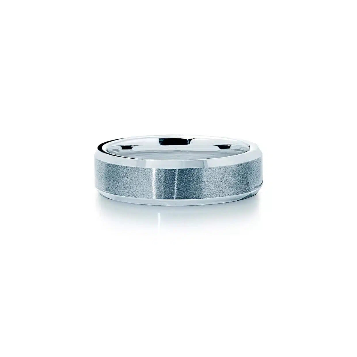 Tungsten Ring Rough Grå - 52