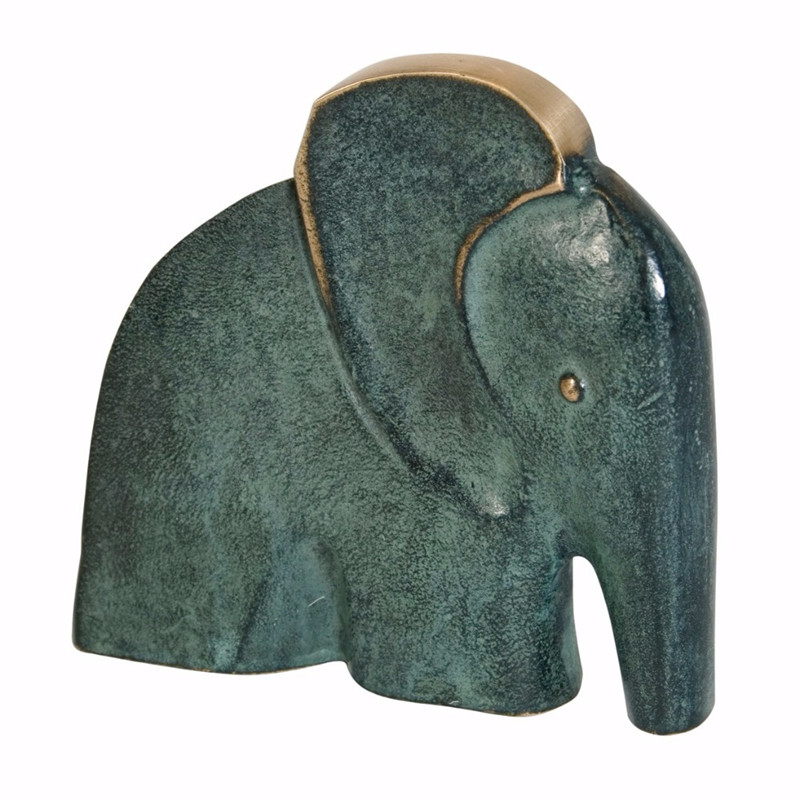 Bronzefigur Elefant 11 Cm Elefant Figur I Massiv Bronze 1299- Kr Kunstner Reimund Schmelter